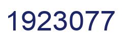 Number 1923077 blue image