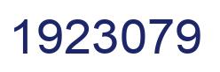 Number 1923079 blue image