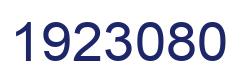 Number 1923080 blue image