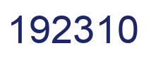 Number 192310 blue image