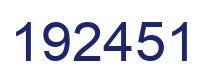 Number 192451 blue image