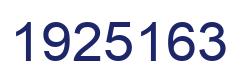 Number 1925163 blue image