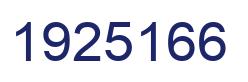 Number 1925166 blue image