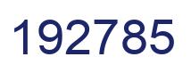 Número 192785 imagen azul