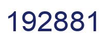Number 192881 blue image