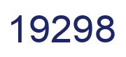 Number 19298 blue image