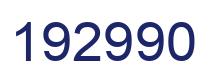 Number 192990 blue image