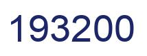 Number 193200 blue image