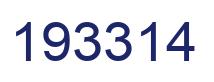 Number 193314 blue image