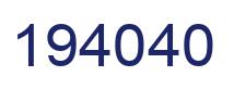 Número 194040 imagen azul