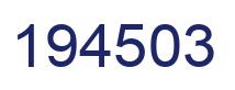 Number 194503 blue image