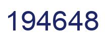 Number 194648 blue image