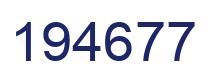 Número 194677 imagen azul