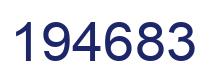 Número 194683 imagen azul