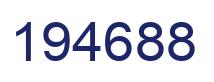 Número 194688 imagen azul