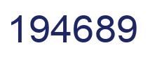 Número 194689 imagen azul