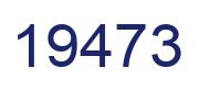 Número 19473 imagen azul