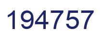 Número 194757 imagen azul