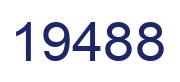Number 19488 blue image