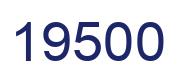 Number 19500 blue image