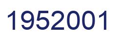 Number 1952001 blue image