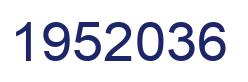 Number 1952036 blue image