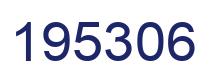 Number 195306 blue image