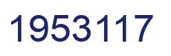 Number 1953117 blue image