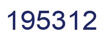 Number 195312 blue image