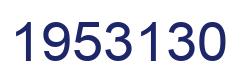 Number 1953130 blue image