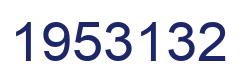 Number 1953132 blue image