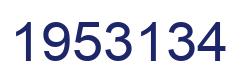 Number 1953134 blue image