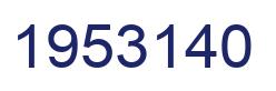 Number 1953140 blue image