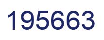 Number 195663 blue image