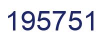 Number 195751 blue image