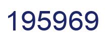 Number 195969 blue image