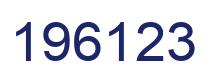 Number 196123 blue image