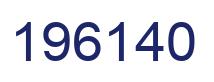 Number 196140 blue image