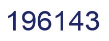 Number 196143 blue image