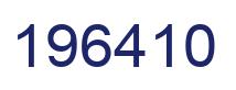 Number 196410 blue image