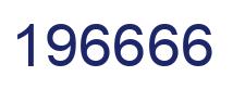 Number 196666 blue image