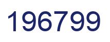 Number 196799 blue image