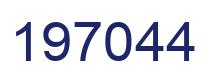 Number 197044 blue image