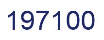Número 197100 imagen azul