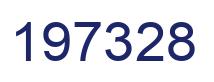 Number 197328 blue image