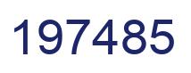 Número 197485 imagen azul