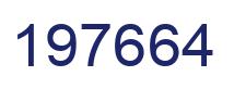 Number 197664 blue image