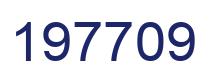 Number 197709 blue image