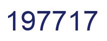 Number 197717 blue image