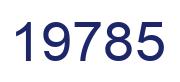 Número 19785 imagen azul